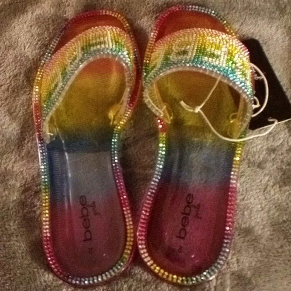 BRAND NEW BEBE SPARKLELY SANDELS SIZE 2 & 5